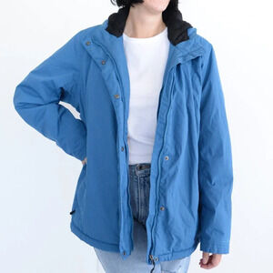 L.L. Bean Blue Winter Fleece Lined  Insulated Hooded Jacket 1X